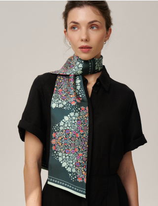 Картинка Шовковий шарф «Слобожанщина. Лісова пісня»